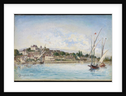 Landscape from Lake Leman to Nyon, 1875 by Johan-Barthold Jongkind