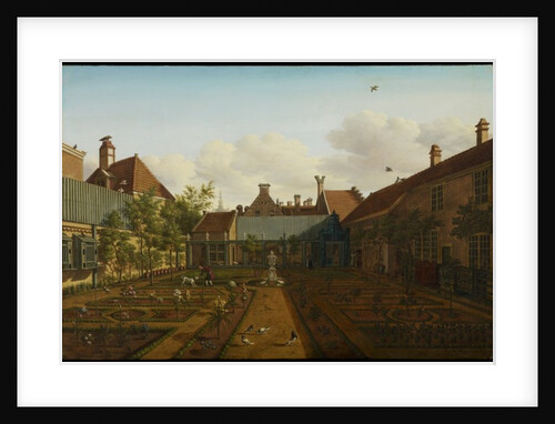View of a town house garden in The Hague, 1775 by Paulus Constantin La Fargue