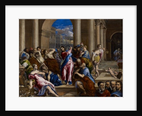 Christ Driving the Money Changers from the Temple, c.1570 by El (1541-1614) Greco