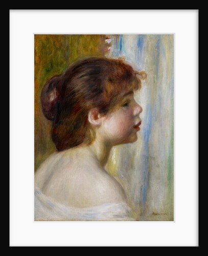 Head of a young woman, late 19th century by Pierre Auguste Renoir