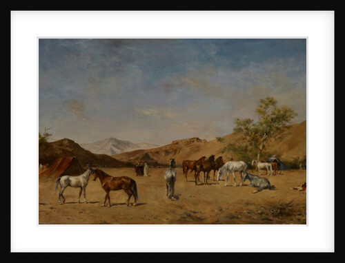 An Arabian Camp, 1873 by Eugene Fromentin