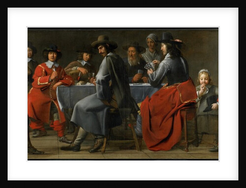 Gathering of Gamblers with Hurdy-Gurdy Player, c.1660 by Master of the Processions