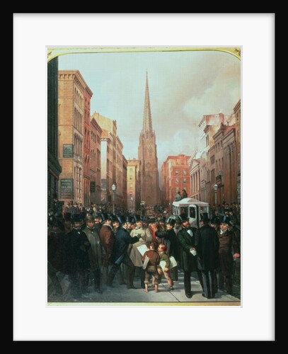 Wall Street, 13th October 1857 by J.H. & Rosenburg C. Cafferty