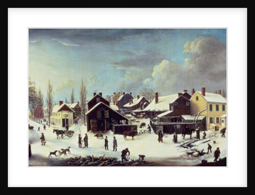 Winter Scene in Brooklyn, c.1817 by Louisa Ann Coleman