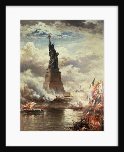 The Unveiling of the Statue of Liberty, Enlightening the World, 1886 by Edward Moran