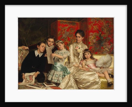 Family Group by Michele Gordigiani