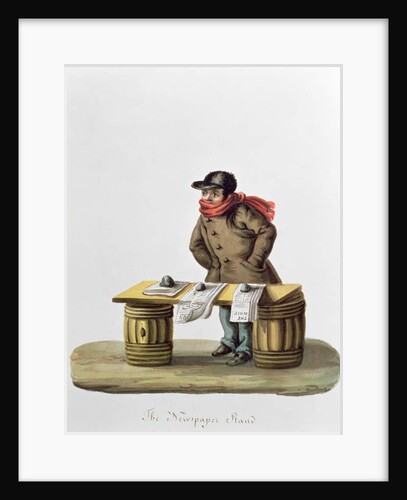 The Newspaper Stand, c.1840-44 by Nicolino Calyo