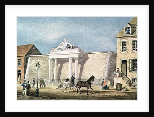 The Manhattan Company Reservoir, 1825 by G.P. & Son Hall