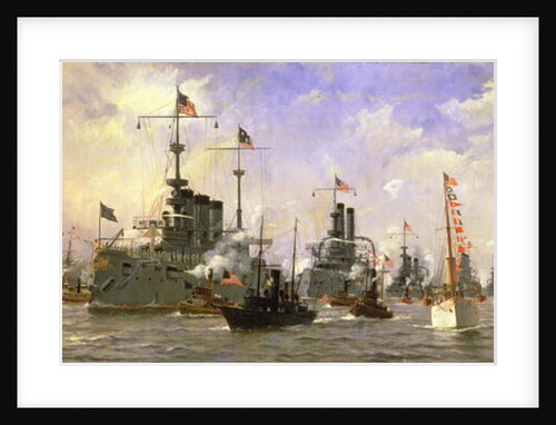 Naval Parade, held in honor of commander George Dewey 1898 by Fred Pansing