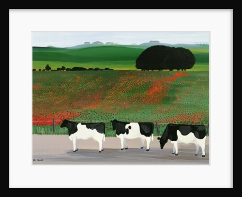 Cows and Poppies by Maggie Rowe