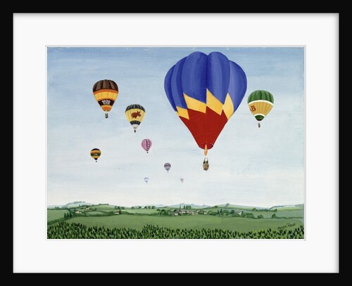 Ballooning over the Cotswolds by Maggie Rowe
