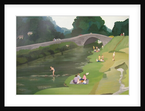 Riverside Picnic, 1989 by Maggie Rowe