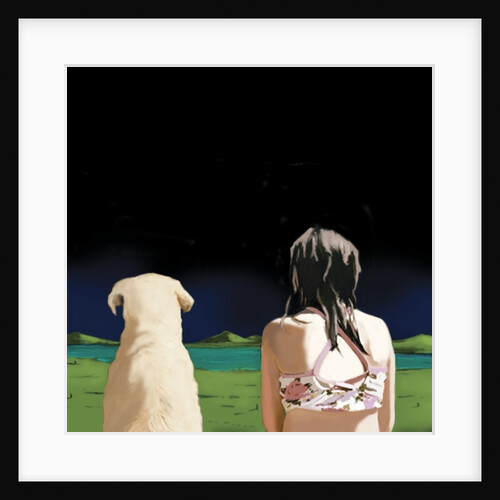 Girl and Yellow Lab, 2008 by Marjorie Weiss