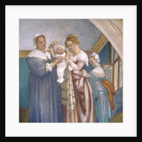 Nativity of the Virgin, lunette from the Lotto Chapel, 1525 by Lorenzo Lotto