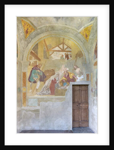 Nativity with Saints Roch and Saint Sebastian, c.1525 by Lorenzo Lotto