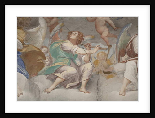 Angels, musician angels and puttos, detail of Paradise with eternal Father, c.1623-34 by Isidoro Bianchi