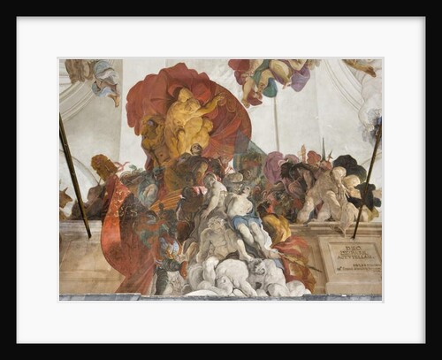 Roman judge condemning to death the Saints Apollonia, Lucy and Catherine of Alexandria, c.1696-97 by Paolo Pagani