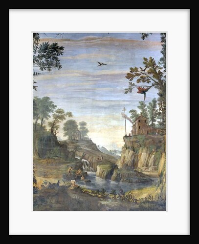 Landscape and bathers by Giovanni Ghisolfi