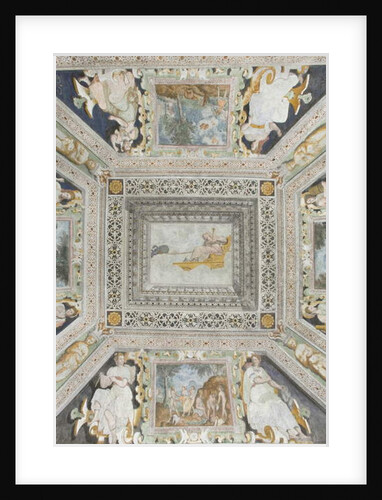 Room of Juno: Juno on a chariot pulled by two peacocks watching her husband's betrayal by Italian School