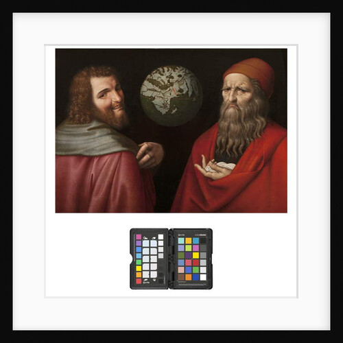 Heraclitus and Democritus by Ambrogio Giovanni Figino