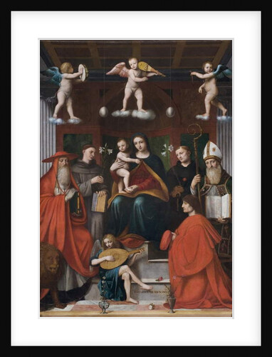 Holy Conversation, Pala Raimondi, 1517-18 by Bernardino Luini