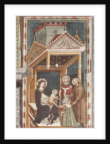 Madonna and Child with Saint Francis, Saint Nicholas and Antonio Fissiraga, Fissiraga Tomb, 1318 by Master of the Fissiraga Tomb