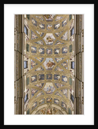 Vault of the central nave, Church of S. Maria Assunta, 1629 by Daniele Crespi