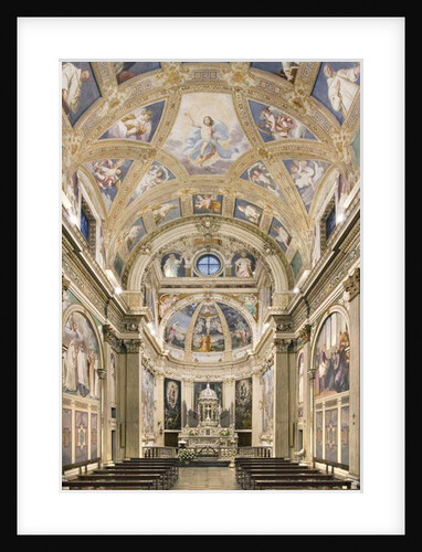 View of the altar, Church of S. Maria Assunta, Certosa di Garegnano, Milan, Italy by Anonymous