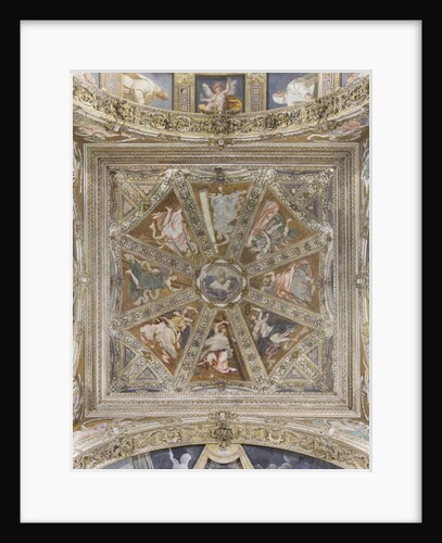 Angels and Blessing God by Simone Veneziano Peterzano