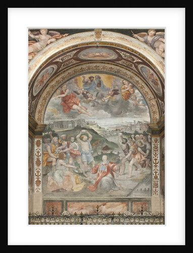 The Martyrdom of Saint Stephen, Left Chapel by Aurelio Luini