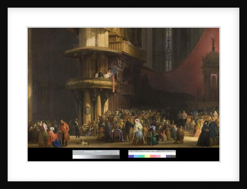 Interior of Milan Cathedral, Italy, 1840 by Luigi Bisi
