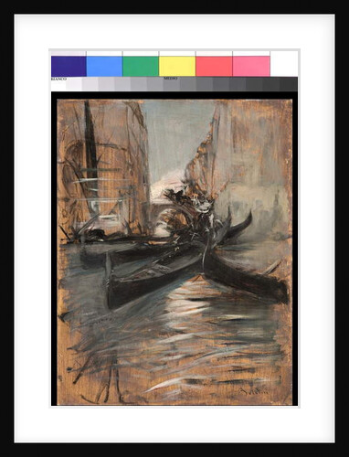 Canal in Venice with gondolas, 1899-1913 by Giovanni Boldini