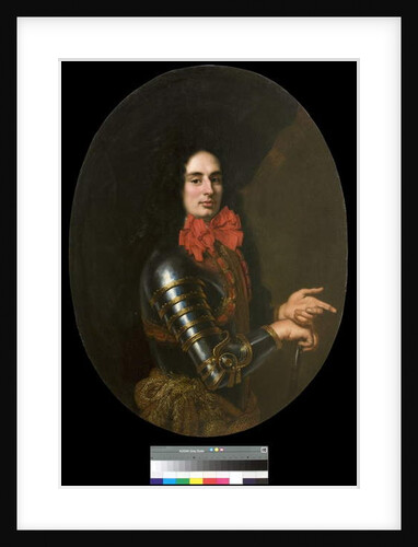 Portrait of a Gentleman with Armour and a red scarf, 1650-70 by Pier Francesco Cittadini