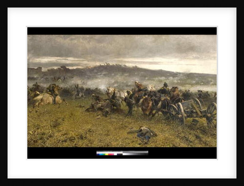 Artillery during the Battle of San Martino, 1887 by Sebastiano de Albertis
