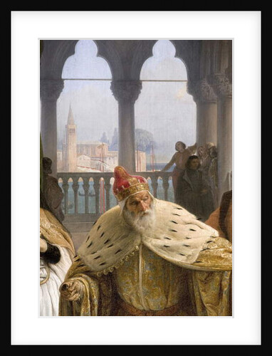 The last meeting between Jacopo Foscari and his family before being exiled, 1838-40 by Francesco Hayez