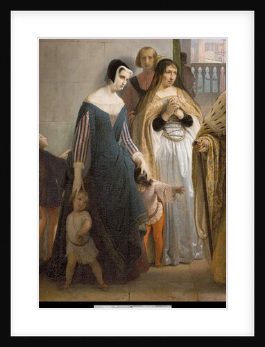 The last meeting between Jacopo Foscari and his family before being exiled, 1838-40 by Francesco Hayez