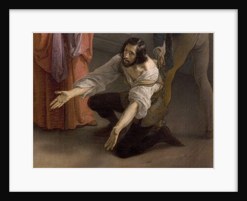 The last meeting between Jacopo Foscari and his family before being exiled, 1838-40 by Francesco Hayez