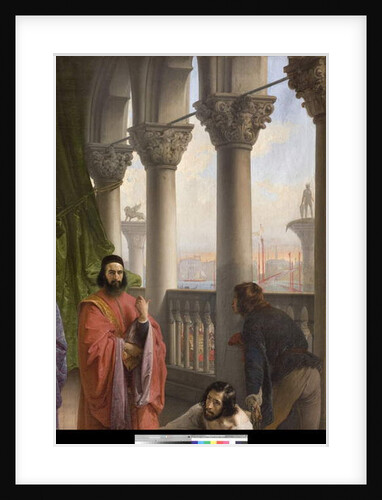 The last meeting between Jacopo Foscari and his family before being exiled, 1838-40 by Francesco Hayez