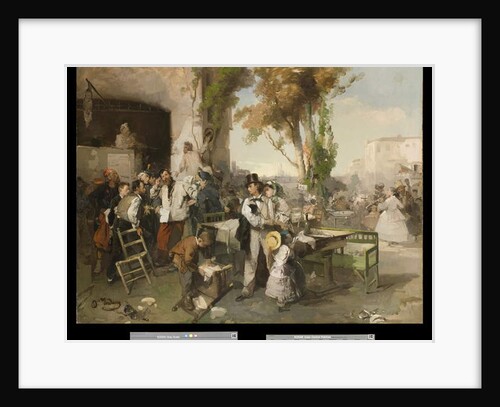 Bulletin announcing the Peace of Villafranca, 1861-62 by Domenico Induno
