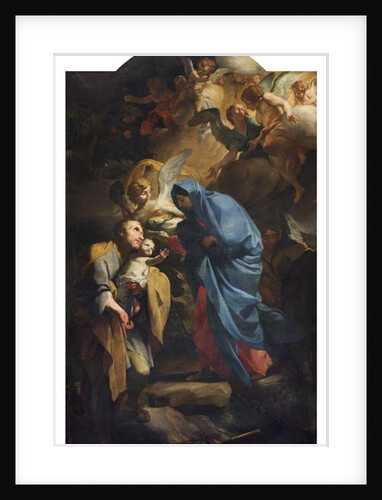 Holy Family or the Flight into Egypt, 1673-74 by Andrea Lanzani