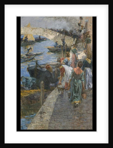 Fire in Chioggia, 1905 by Leonardo Bazzaro