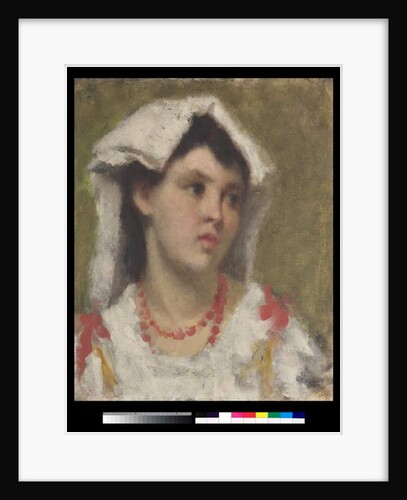 Portrait of a young woman from Ciociaria, 1877 by Leonardo Bazzaro