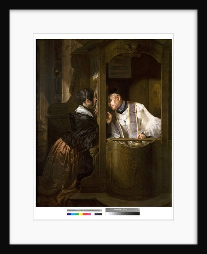 The Confession, 1838 by Giuseppe Molteni