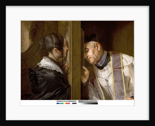 The Confession, 1838 by Giuseppe Molteni