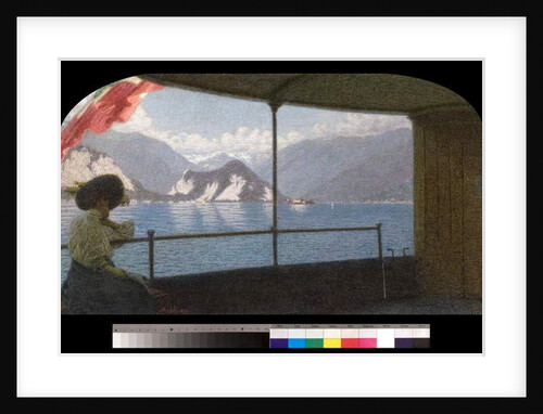 Boat on Lake Maggiore, 1915 by Angelo Morbelli