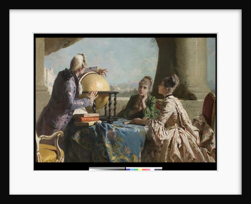 The Geography lesson, 1880 by Eleuterio Pagliano