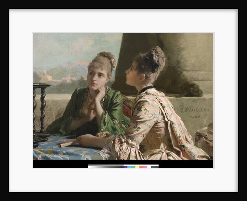 The Geography lesson, 1880 by Eleuterio Pagliano