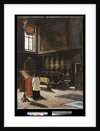 The Choir of the Church of Sant’Antonio in Milan, 1879 by Giovanni Segantini