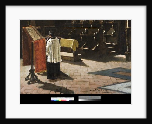 The Choir of the Church of Sant’Antonio in Milan, 1879 by Giovanni Segantini