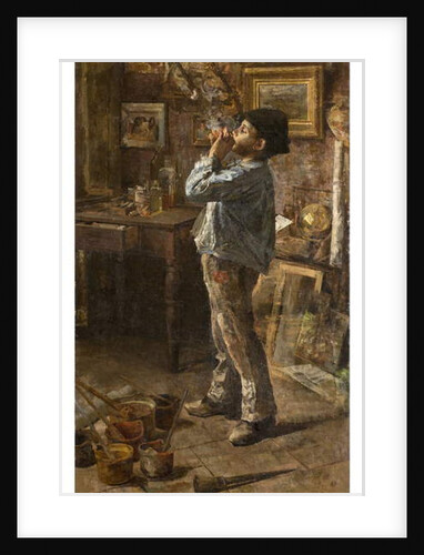 I am a painter too or Dilettante or The painter's studio, 1885 by Giovanni Sottocornola
